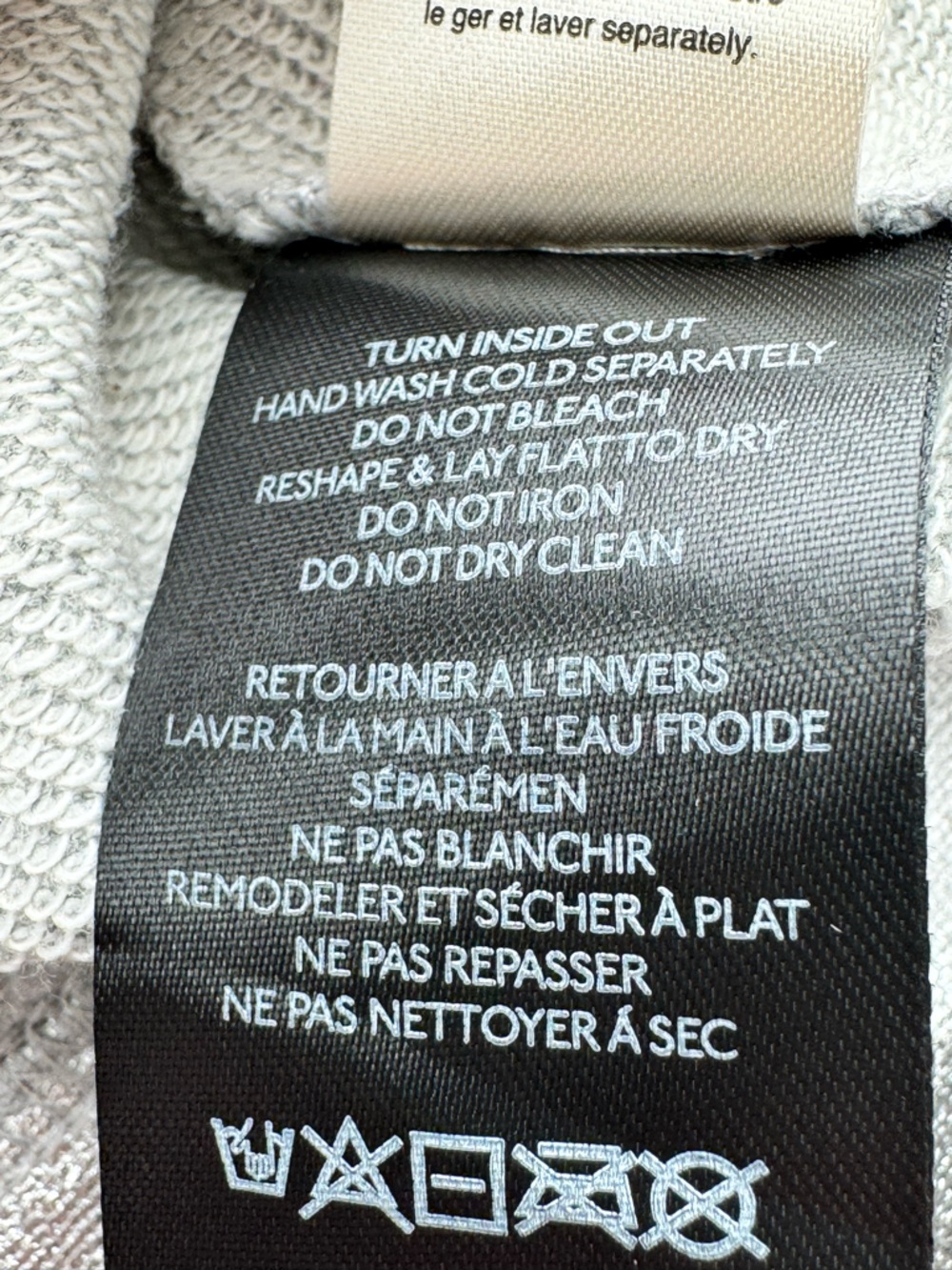 Anthropologie Pilcro Metallic Silver Cropped Sweatshirt XS French Terry - Picture 8 of 10